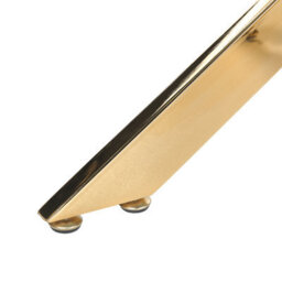 Beliani Dining Table Maramo Gold 120 Cm 70 Cm Tempered Glass - thumbnail 6