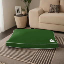 istyle mode Super Soft Cosy Green Large Dog Beds Cushion Water Resistant Mattresses Washable Zipped Cover With Cushion - thumbnail 4
