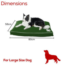 istyle mode Super Soft Cosy Green Large Dog Beds Cushion Water Resistant Mattresses Washable Zipped Cover With Cushion - thumbnail 5