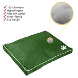 istyle mode Super Soft Cosy Green Large Dog Beds Cushion Water Resistant Mattresses Washable Zipped Cover With Cushion - thumbnail 6