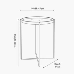 Pacific Lifestyle Voss Mirrored Glass And Black Wood Veneer Side Table - thumbnail 2