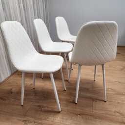 Kosy Koala 4 Dining Chairs White Chairs Stitched Leather Chairs, Living Kitchen Room Chairs - thumbnail 7