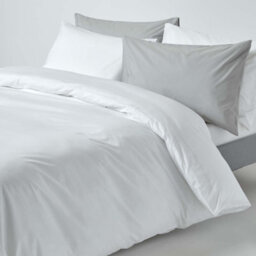 Homescapes White Egyptian Cotton Duvet Cover With Pillowcases 200 Tc, Super King - thumbnail 5