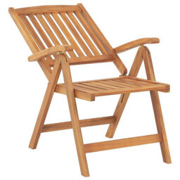 Beliani Set Of 6 Garden Chairs With Cushions Java Acacia Wood Graphite Grey - thumbnail 6