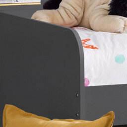 Grace Grey Wooden Day Bed With Guest Bed Trundle Frame Only - 3Ft Single - thumbnail 4