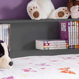 Grace Grey Wooden Day Bed With Guest Bed Trundle Frame Only - 3Ft Single - thumbnail 6