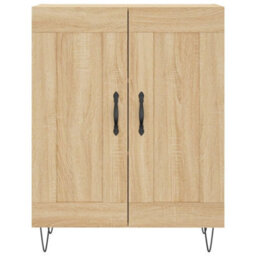 Berkfield Highboard Sonoma Oak 69.5X34X180 Cm Engineered Wood - thumbnail 8