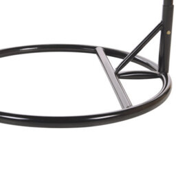 Beliani Hanging Chair With Stand Aspio Pe Rattan Natural - thumbnail 8