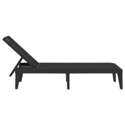 Berkfield Sun Lounger Anthracite 186X60X29 Cm Pp - thumbnail 5
