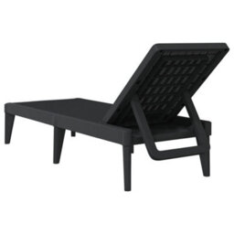 Berkfield Sun Lounger Anthracite 186X60X29 Cm Pp - thumbnail 6
