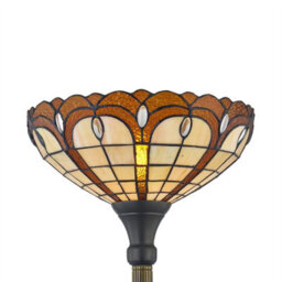 First Choice Lighting Winchester - Tiffany 169Cm Uplighter Floor Lamp - thumbnail 5