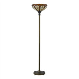 First Choice Lighting Winchester - Tiffany 169Cm Uplighter Floor Lamp - thumbnail 2