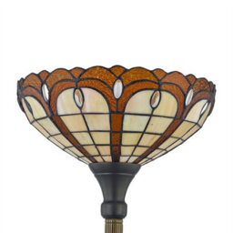 First Choice Lighting Winchester - Tiffany 169Cm Uplighter Floor Lamp - thumbnail 3