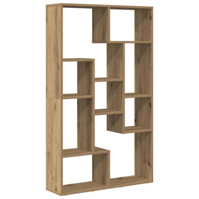 Berkfield Durable Bookcase Artisian Oak 72X20X120 Cm Engineered Wood