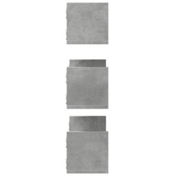 Berkfield Wall Shelves 3 Pcs Concrete Grey 58X18X18 Cm Engineered Wood - thumbnail 5
