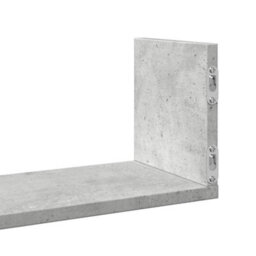 Berkfield Wall Shelves 3 Pcs Concrete Grey 58X18X18 Cm Engineered Wood - thumbnail 8