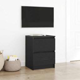 Berkfield Tv Cabinet Black 40X35X54 Cm Engineered Wood - thumbnail 1