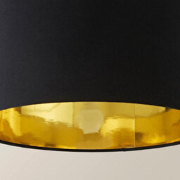 Valuelights Reni Black & Gold Inner Drum Ceiling Lamp Shade (D)35Cm - thumbnail 5
