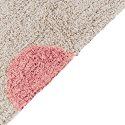 Beliani Kids Rug Dardere Pink 140 X 200 Cm Cotton - thumbnail 4