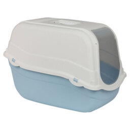 Urbn-Living Urbnliving Extra Large Enclosed Cat Litter Blue Bottom Tray Filter Box Hooded Large Scoop Toilet Potty - thumbnail 1