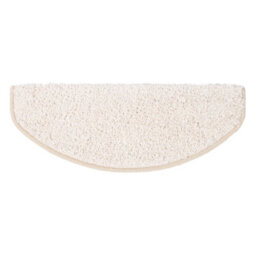 Floordirekt Barcelona Self Adhesive Edged Soft Shaggy Stair Tread Mat For Indoor Stairs Semicircular Cream 23.5 X 65 Cm - thumbnail 2