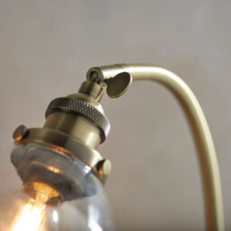 Anson Lighting Pampa Table Light Finished In Antique Brass Plate And Clear Glass - thumbnail 4