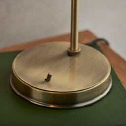 Anson Lighting Pampa Table Light Finished In Antique Brass Plate And Clear Glass - thumbnail 5