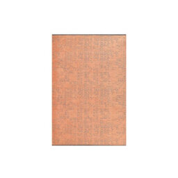 RainbowHome Orange Ember Script Rug 150Cm X 80Cm