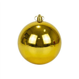 Shatchi 25Cm Dark Gold Glossy Christmas Bauble - Premium Bauble & Home Décor Ornament - thumbnail 3