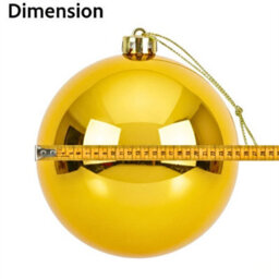 Shatchi 25Cm Dark Gold Glossy Christmas Bauble - Premium Bauble & Home Décor Ornament - thumbnail 4