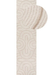 The Rugs Carmel Cream/beige Geometric Area Rug And Runner Non Shedding, Stain Resistant, Soft - thumbnail 9