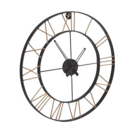 Wyld Haus Inari Large Industrial Metal Wall Clock 600mm Round - thumbnail 2