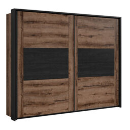 Heze Furniture Kassel 2 Door 270Cm Sliding Wardrobe With 4 Extra Shelves - thumbnail 2