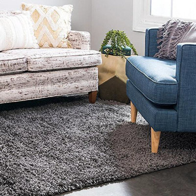 "Bravich Grey Thick Shaggy Rug - California - 60X230Cm (2'x7'8"")" - image 1