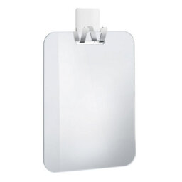 Smedbo Plastic Mirror With Self Adhesive Wall Mounted Hanging Hook Chromed Stainless Steel Bathroom Mirror For Shaving Or Makeup