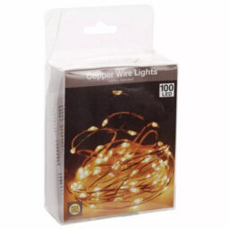 Urbn-Living Copper - 100 Leds Wire Christmas Fairy Lights - 495Cm - thumbnail 4