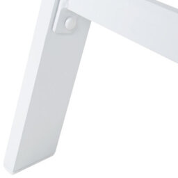 Beliani Sun Lounger Catania Reclining Metal White - thumbnail 7
