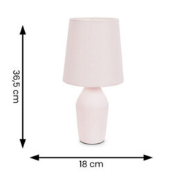 Valuelights Arlo Set Of 2 - Duck Egg Blue Ceramic Table Lamps With Tapered Shade And Bulbs - thumbnail 6
