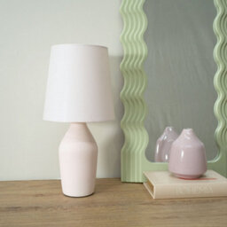 Valuelights Arlo Set Of 2 - Duck Egg Blue Ceramic Table Lamps With Tapered Shade And Bulbs - thumbnail 5