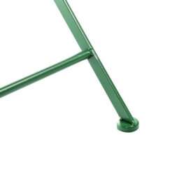 Beliani Outdoor Set Of 2 Green Iron Dining Chairs With Scrollback, No Assembly Required - thumbnail 9