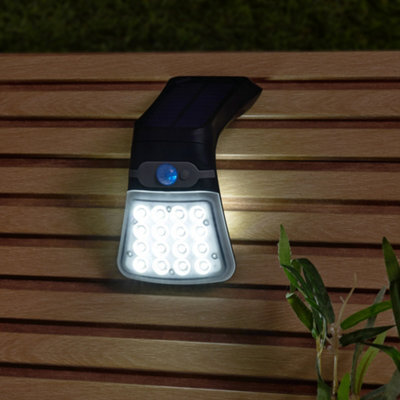 Litecraft Filip Black 2W Led Solar Outdoor Flood Light With Sensor - image 1