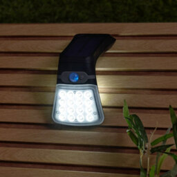 Litecraft Filip Black 2W Led Solar Outdoor Flood Light With Sensor - thumbnail 1