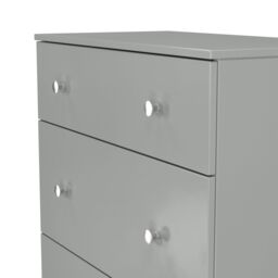 Yarmouth Ready Assembled Matt Grey No Effect 3 Drawer Deep Chest (H)875mm (W)740mm (D)390mm - thumbnail 3