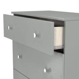 Yarmouth Ready Assembled Matt Grey No Effect 3 Drawer Deep Chest (H)875mm (W)740mm (D)390mm - thumbnail 4