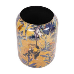Buttercup Farm Jungle Vase Large - Iron/paper/enamel - L47 X W47 X H62 Cm - Gold/blue - thumbnail 2