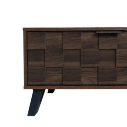 Abrihome Modern Tv Cabinet With 2 Doors And 2 Open Shelves, Pvc Legs And Handles - 160.5 X 35 X 45 Cm - thumbnail 5