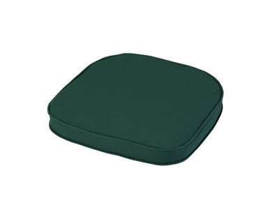 Glendale Garden & Leisure Standard D Pad Outdoor Garden Furniture Cushion - L41 X W38 Cm - Forest Green - image 1