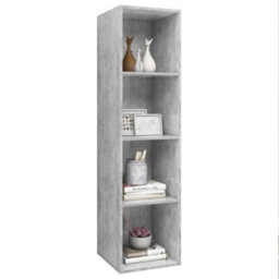 Berkfield Wall-Mounted Tv Cabinet Concrete Grey 37X37X142.5 Cm Engineered Wood - thumbnail 3