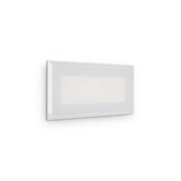 Ideal Lux Luminosa Indio Led Outdoor Recessed Wall Light White Ip65, 3000K