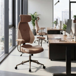Height Adjustable High Back Desk Chair With 2D Adjustable Headrest - thumbnail 6